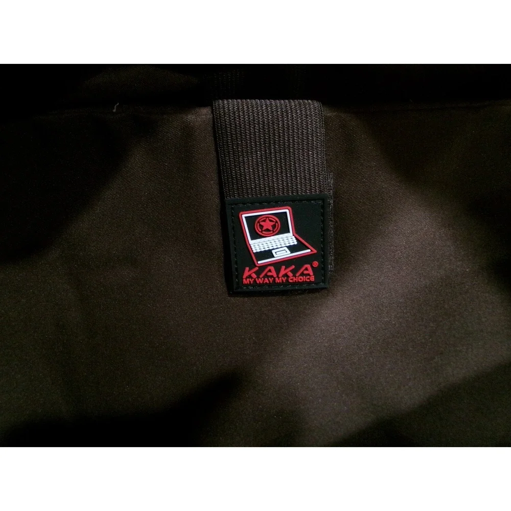 Kaka Convertible Laptop Backpack Messenger Bag Khaki Canvas‎ Tactical Travel Bag